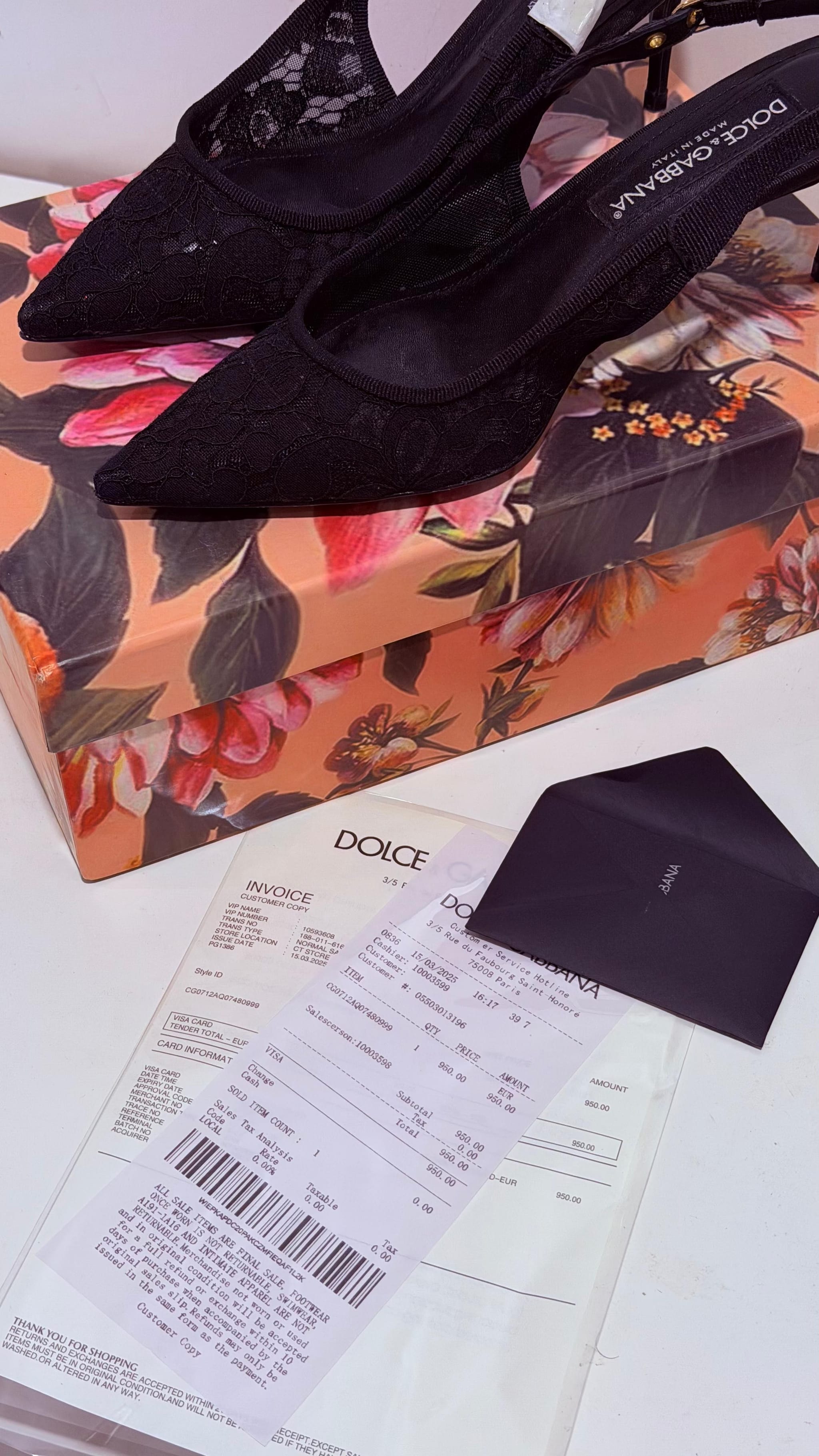 كعب Dolce & Gabbana أسود 39
